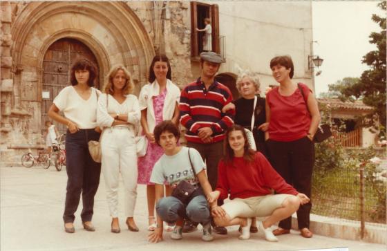 SAntes Creus amb alumnes