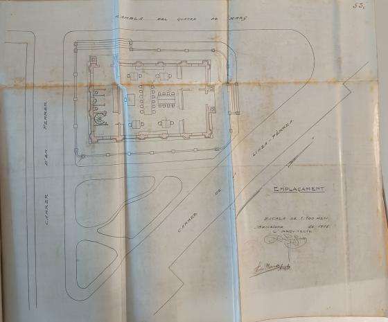 Plànols de 1918 de la Biblioteca Popular
