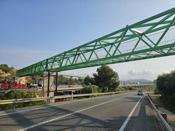 Pont sobre l'AP7 (Amposta)