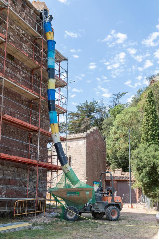Obres d'estabilització i reforç de la coberta l'església de Sant Miquel