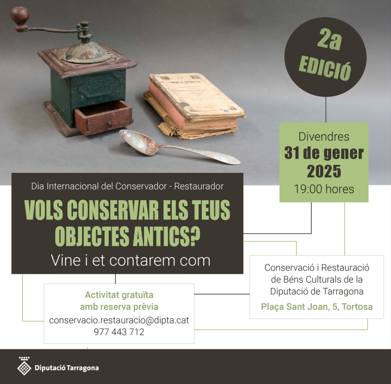Vols conservar els teus objectes antics? Vine i et contarem com