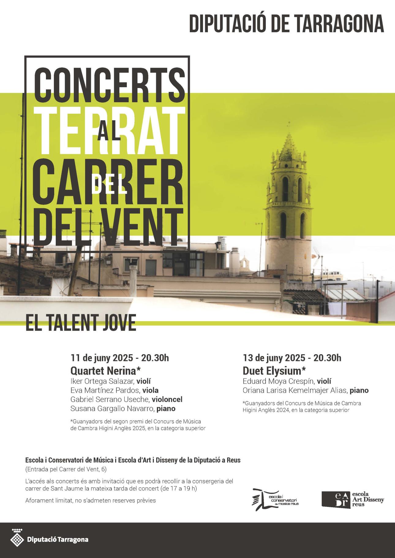 cartell dels concerts al Terrat