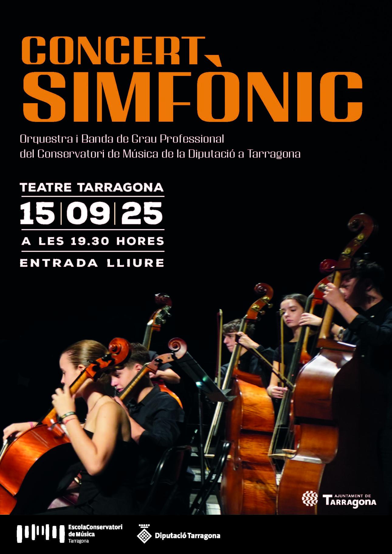 Cartell del Concert simfònic