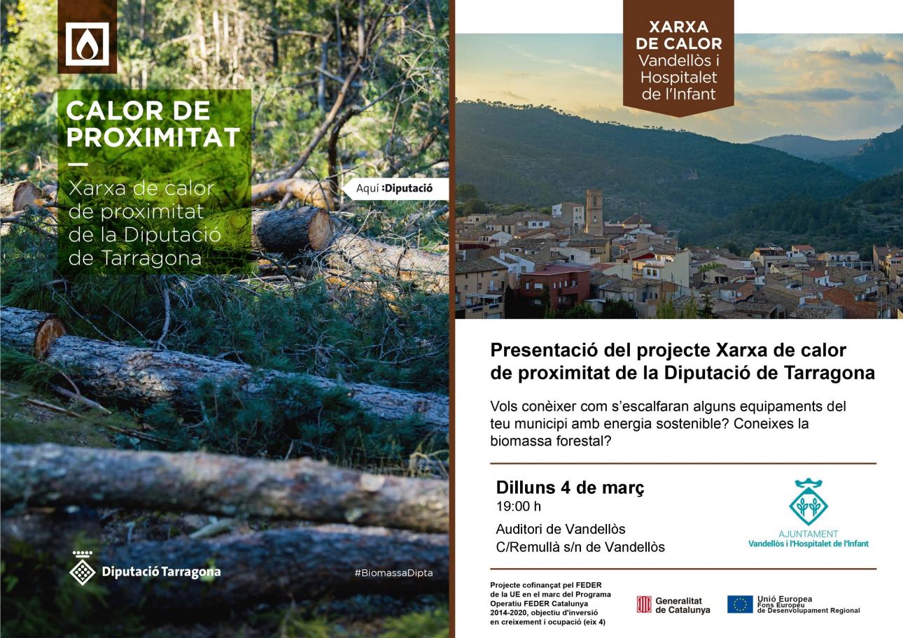 Presentació del projectes'Xarxa de Calor de proximitat'