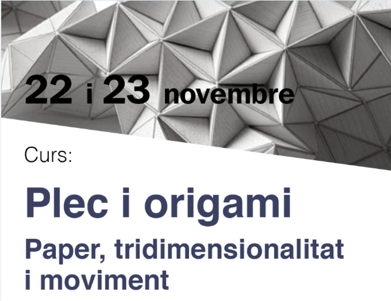 Curs: Paper, tridimensionalitat i moviment