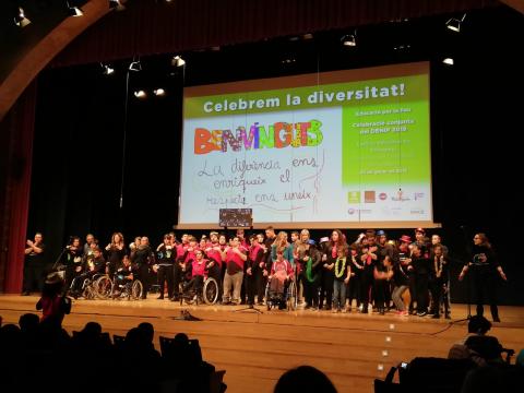 El Col·legi d'Educació Especial Sant Rafael de la Diputació celebra el Dia Escolar de la No-violència i la Pau