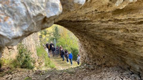 La presidenta de la Diputació visita les obres de rehabilitació del Castell de Querol, Bé Cultural d'Interès Nacional (foto: Diputació de Tarragona)