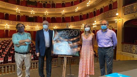 La presidenta de la Diputació de Tarragona, Noemí Llauradó, participa a la presentació del programa del 4rt trimestre del 2020 del Teatre Fortuny de Reus