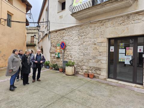 Visita de la presidenta de la Diputació a Vilaverd