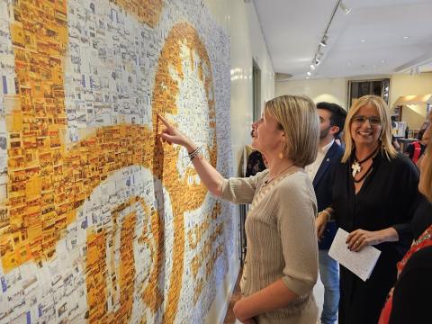 La presidenta de la Diputació, durant l'acte inaugural