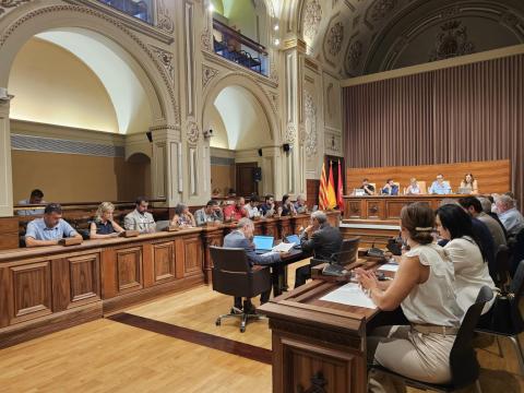 Un moment del ple ordinari del mes de juliol a la Diputació de Tarragona