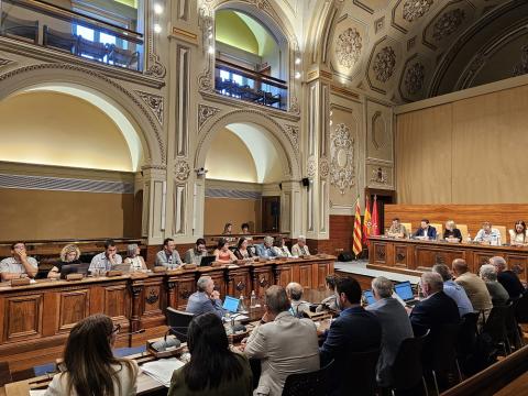 Un moment de la sessió del ple del mes de juny