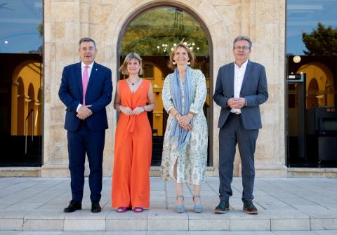 Els quatre presidents i presidentes s'han trobat al Palau de la Diputació de Tarragona