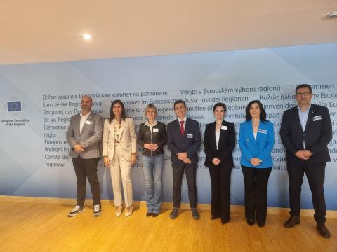 Membres de Partenalia durant la seva trobada aquest dimecres a Brusel·les