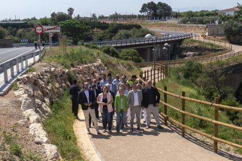 Inaugurades les obres de millora de la T-342