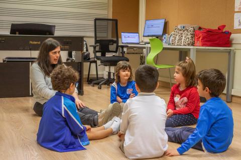 Aula de música del centre a Tortosa