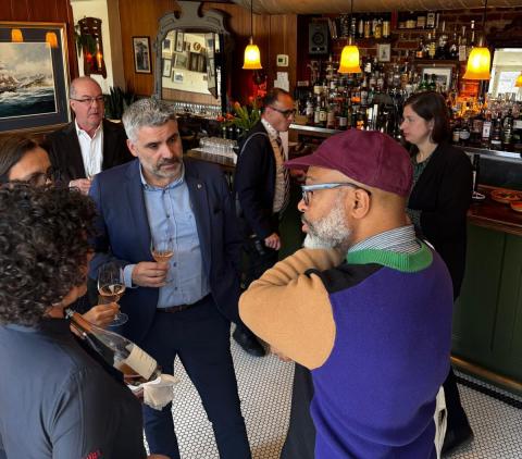 El president del Patronat de Turisme durant la trobada 