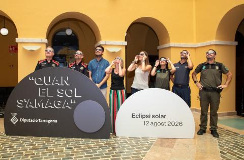 Els representants dels Mossos, de la Diputació, dels Agents Rurals i dels Bombers
