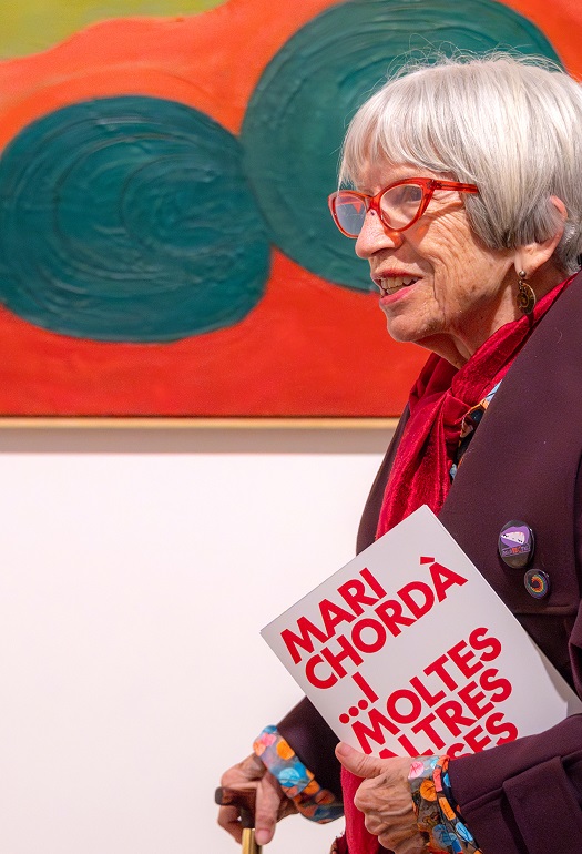 Mari Chordá, durant l'obertura de la mostra