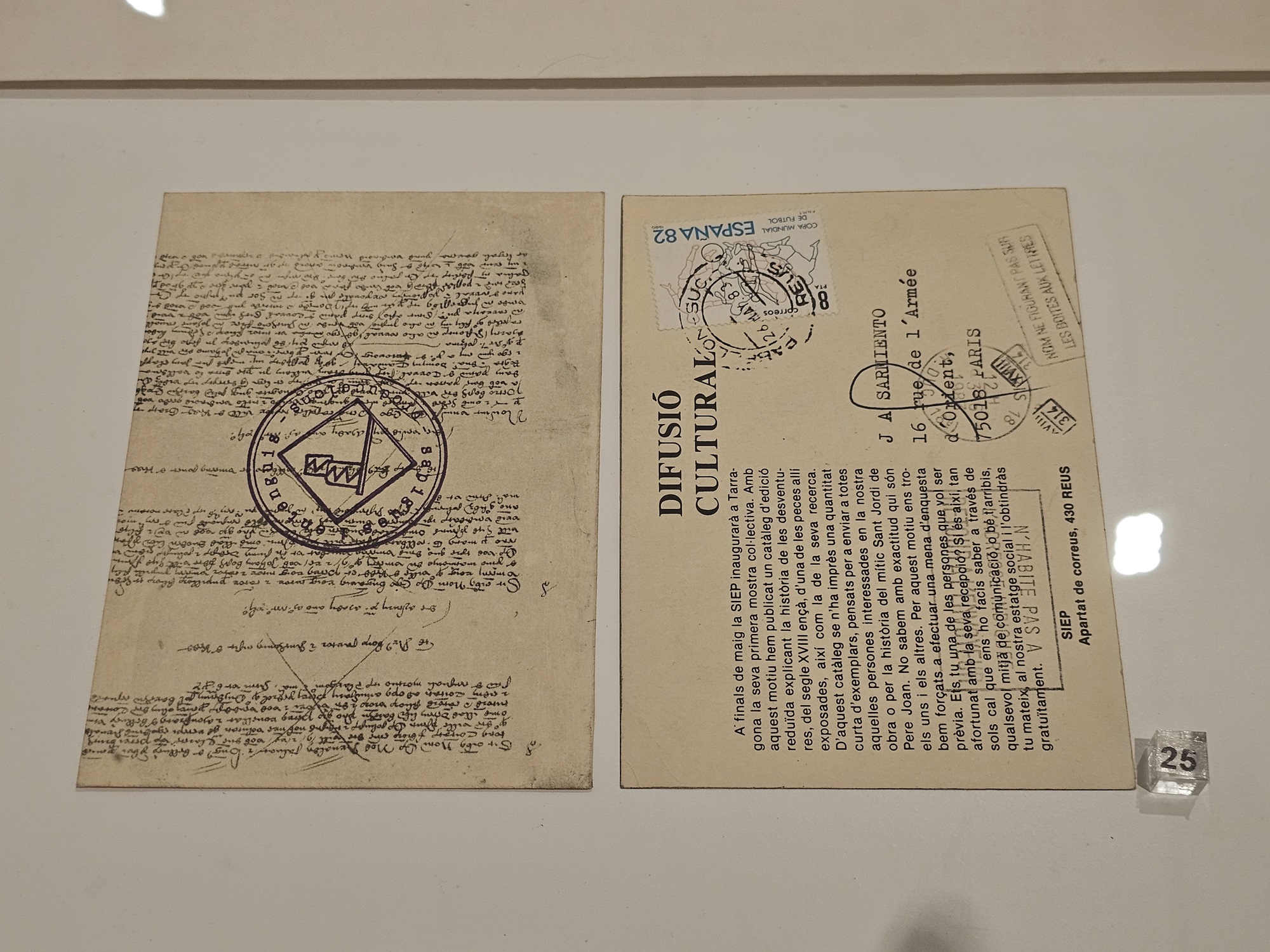 SIEP va enviar milers de postals arreu del món