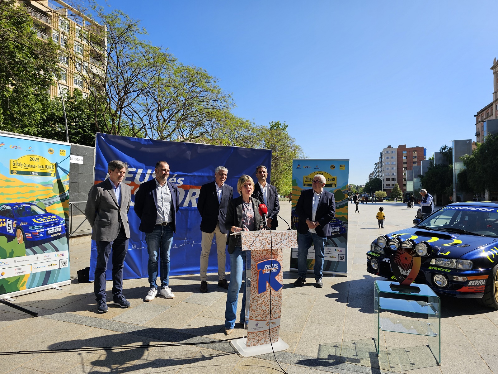 La presidenta de la Diputació de Tarragona, Noemí Llauradó ha participat avui a la presentació d'aquesta prova esportiva