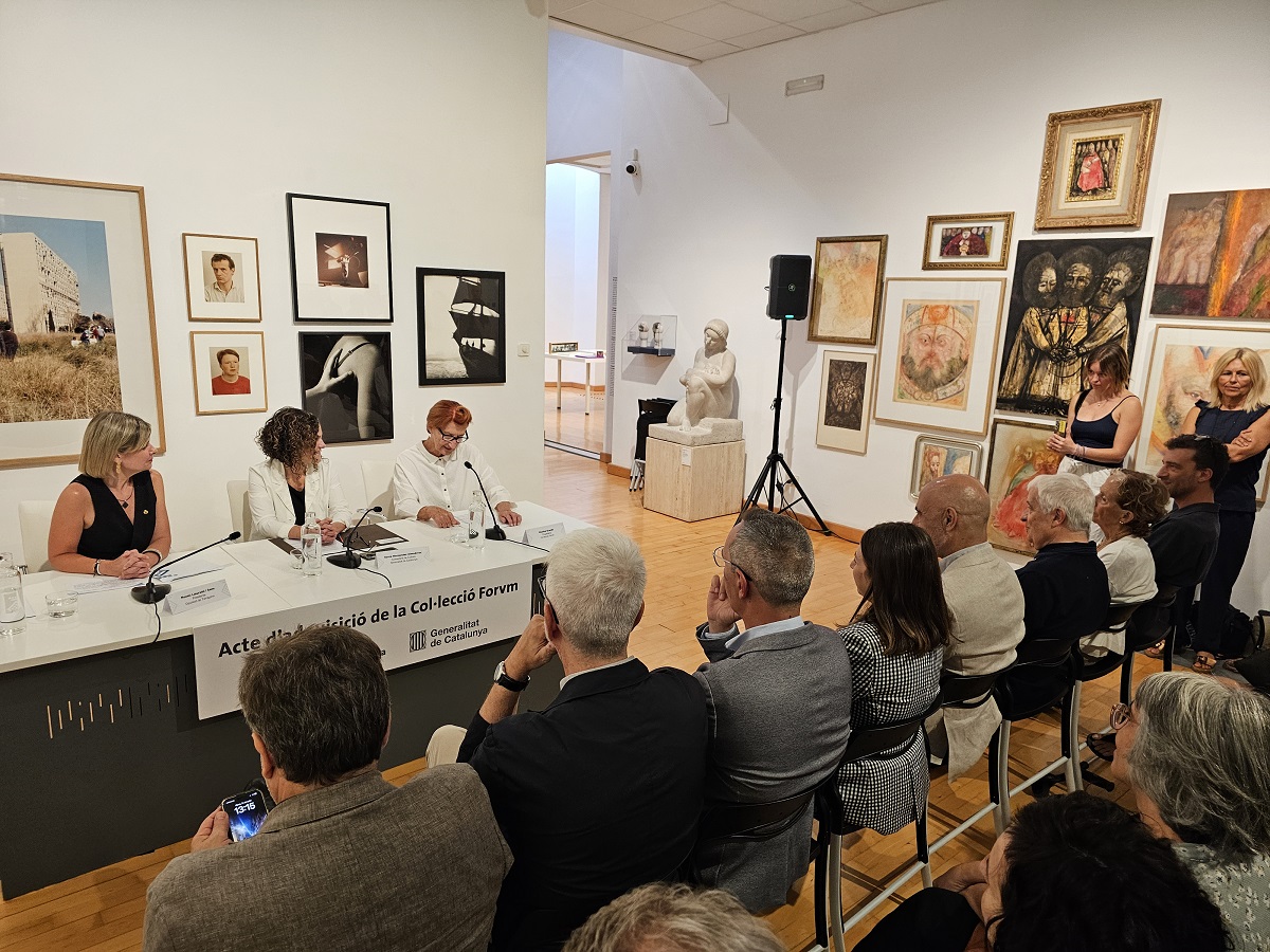 Un moment de la presentació en públic de l'adquisició