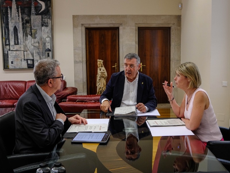 D'esquerra a dreta, Talarn, Noguer i Llauradó