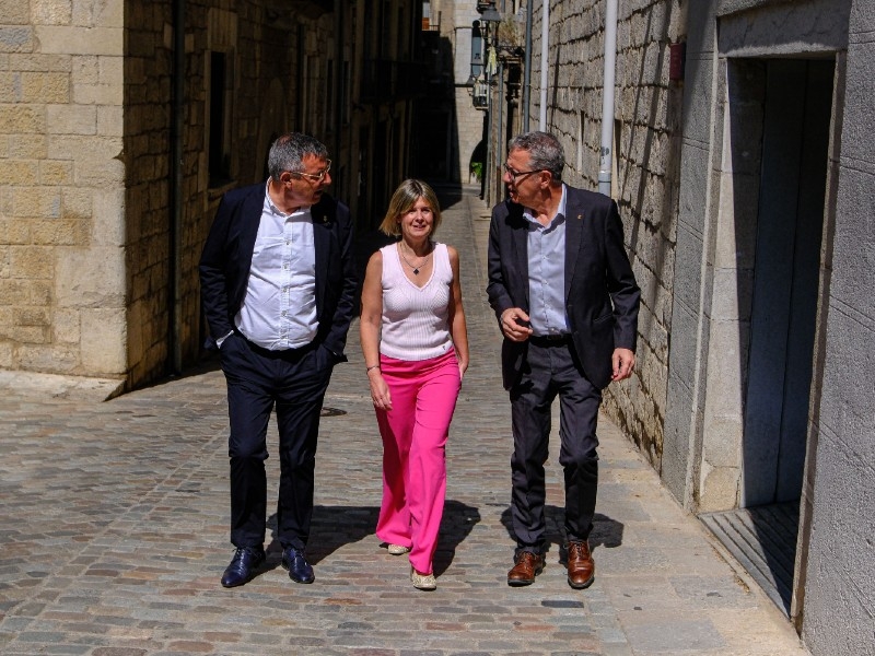 Arribada a la Diputació de Girona