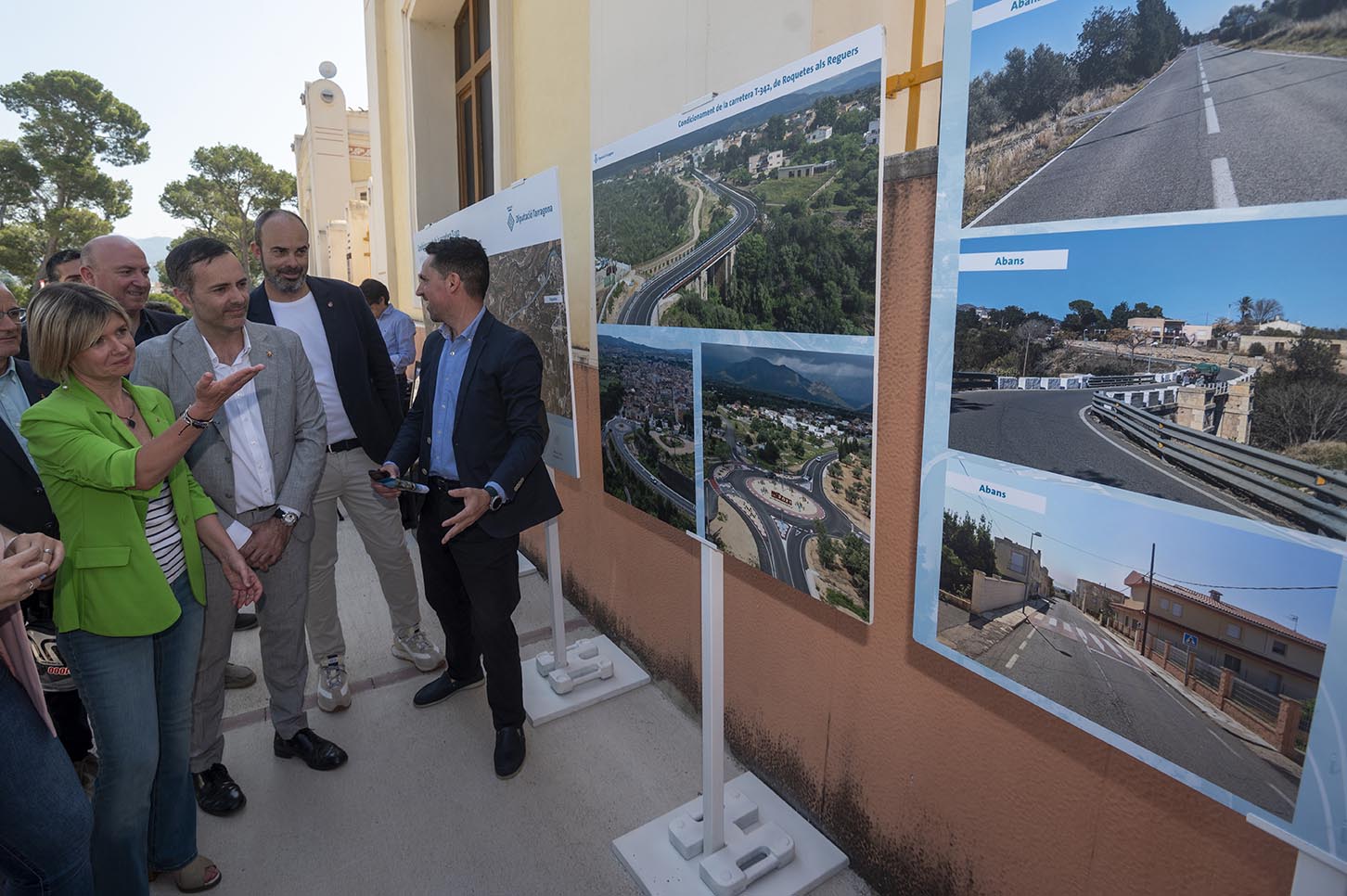 Plafons explicatius de les obres realitzades a la T-342