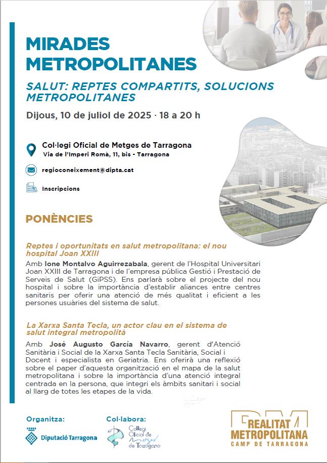 Cartell de la sessió del cicle 'Mirades Metropolitanes'